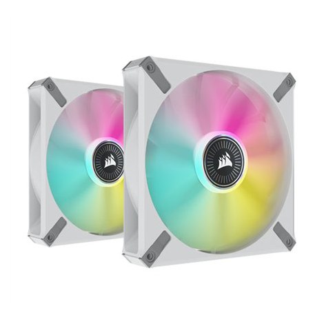 Corsair | iCUE ML140 RGB ELITE Premium, Dual Pack | CO-9050119-WW | White | Case fan
